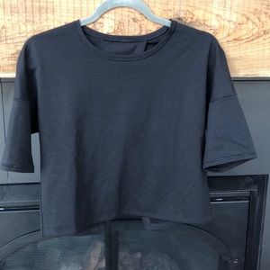 Open back cropped top